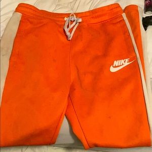 Orange Nike Sweats Joggers